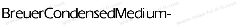 BreuerCondensed Medium字体转换